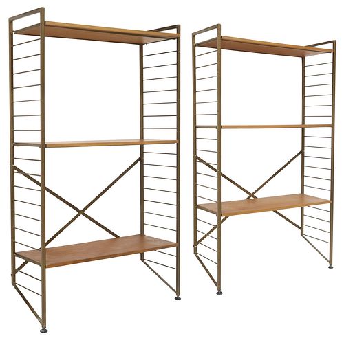 (2) MID-CENTURY MODERN MODULAR TEAK