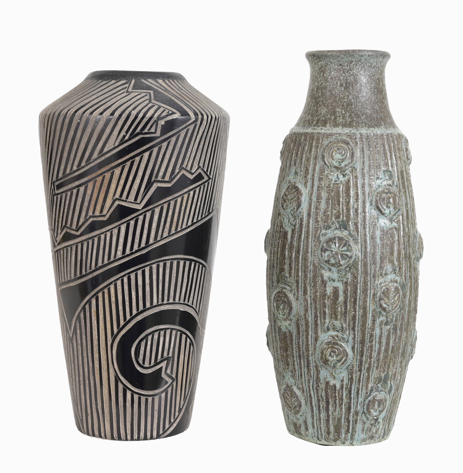 (2) MID CENTURY MODERN POTTERY
