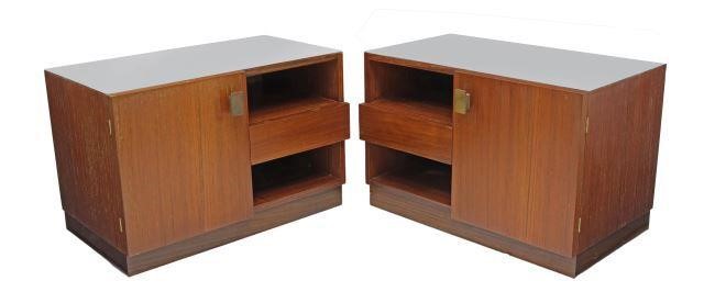 (2) MID-CENTURY MODERN ROSEWOOD