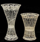 2) MID-CENTURY MODERN SPUN FIB