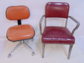 2 MID CENTURY OFFICE CHAIRS, I