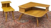 (2) MID-CENTURY SIDE TABLES, (