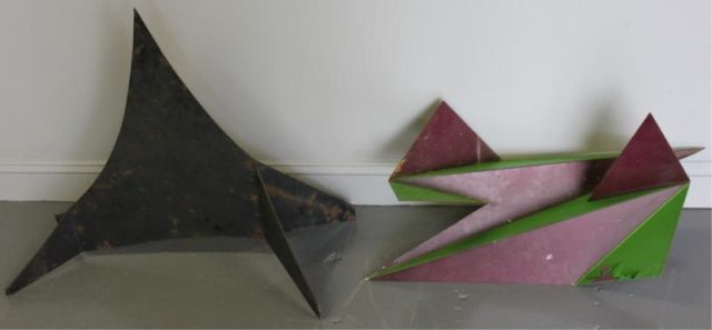 2 Midcentury Sculptures. 1 Sheet