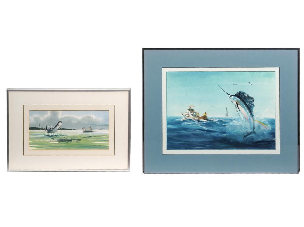 2 MILLARD WELLS WATERCOLORS WELLS