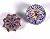 (2) MILLEFIORI ARTGLASS PAPERW