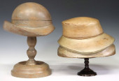 (2) MILLINERY CARVED WOOD PUZZ