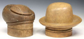 (2) MILLINERY CARVED WOOD PUZZ