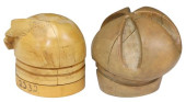(2) MILLINERY CARVED WOOD PUZZ