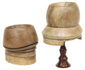 (2) MILLINERY CARVED WOOD PUZZ