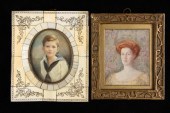 (2) MINIATURE PORTRAITS - Two