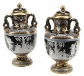 (2) MINTON STYLE PATE-SUR-PATE