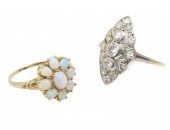 2 MISC. 14K YG RINGS Two misc.
