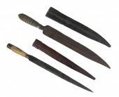 (2) MISC. KNIVES IN LEATHER SC
