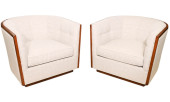 2 MODERN CUSTOM UPHOLSTERED SW