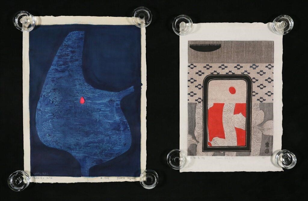 2 MODERN JAPANESE WOODBLOCKS UENO &