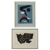 2 MODERNIST JAPANESE WOODBLOCK