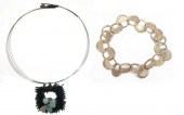 (2) MODERNIST STERLING & SILVE