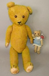 2 MOHAIR JOINTED ANIMALSca. 18