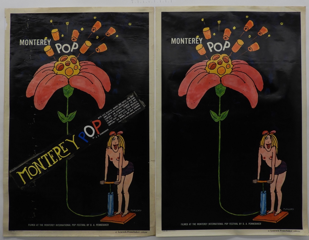 2 MONTEREY POP ONE SHEET MOVIE