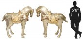 (2) MONUMENTAL CHINESE TANG ST