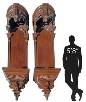 (2) MONUMENTAL GOTHIC REVIVAL