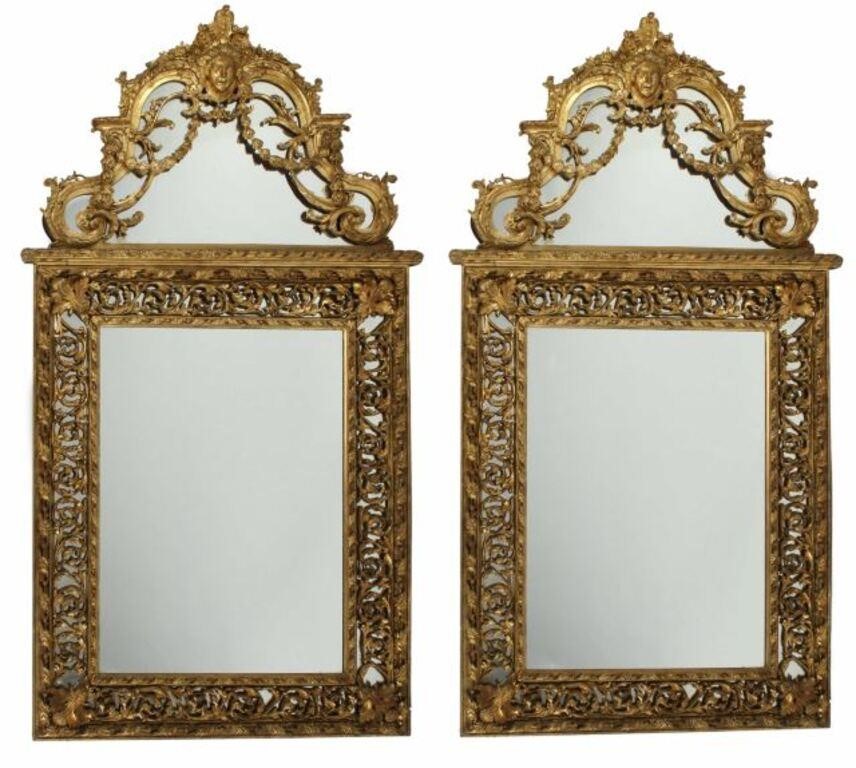 (2) MONUMENTAL REGENCE STYLE CAST
