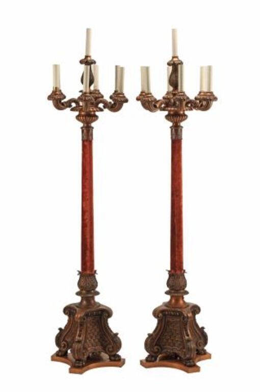 (2) MONUMENTAL SPANISH STYLE