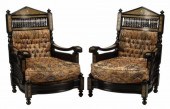 (2) MOORISH STYLE EBONIZED & I