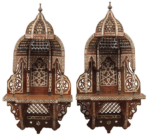 (2) MOORISH STYLE INLAID