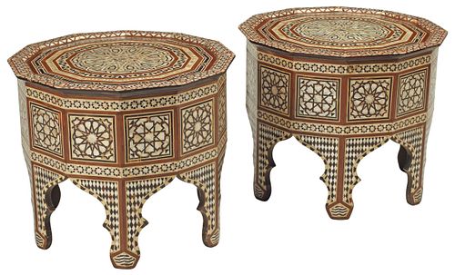 (2) MOORISH STYLE INLAID