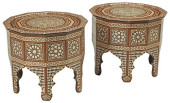 (2) MOORISH STYLE INLAID DODEC