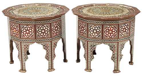 (2) MOORISH STYLE INLAID