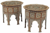 (2) MOORISH STYLE INLAID DODEC