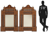 (2) MOORISH STYLE INLAID MIRRO