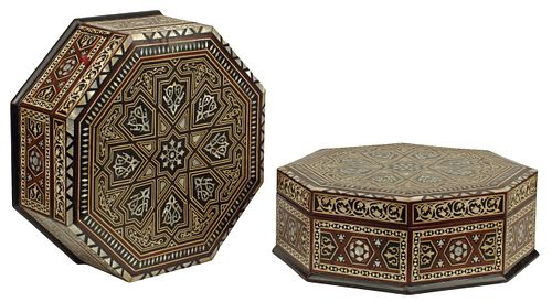 (2) MOORISH STYLE INLAID