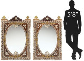 (2) MOORISH STYLE INLAID WALL