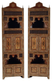(2) MOORISH STYLE MOSAIC-INLAI