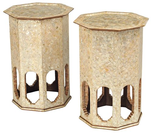 (2) MOORISH STYLE MOTHER-OF-PEARL