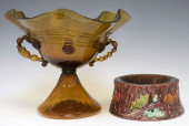 (2) MURANO ART GLASS CENTERPIE