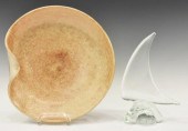 (2) MURANO ART GLASS SAILBOAT