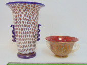 2 MURANO ART GLASS VASES, GAMB