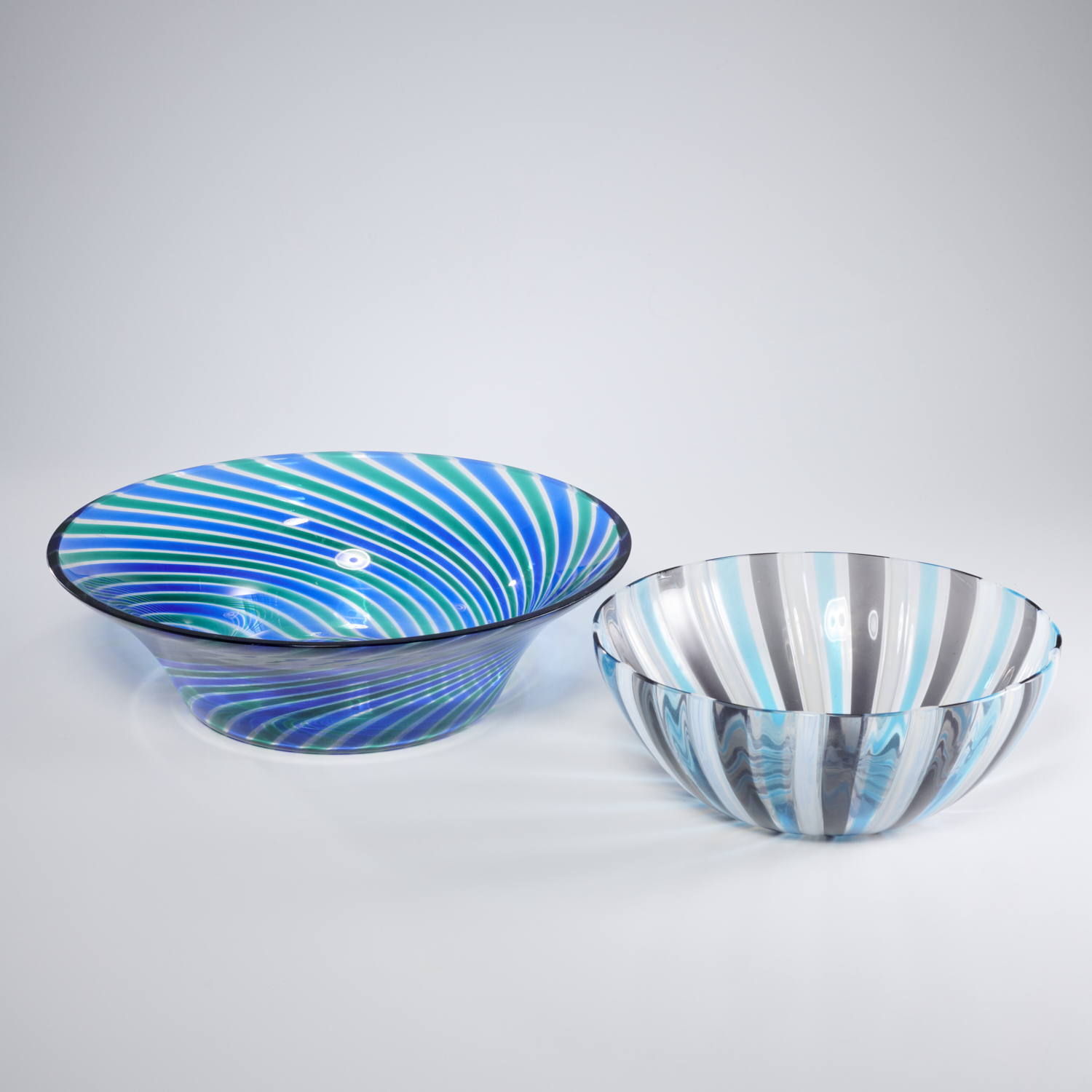 (2) MURANO GLASS BOWLS, INCL.