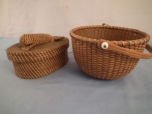 2 NANTUCKET BASKETS2 old baskets
