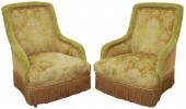 (2) NAPOLEON III VELVET & FRIN