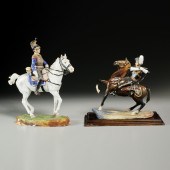 (2) NAPOLEONIC EQUESTRIAN FIGU