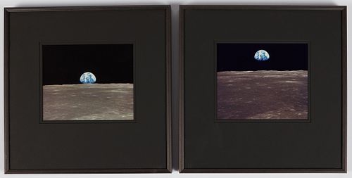 2 NASA APOLLO 11 EARTHRISE FRAMED