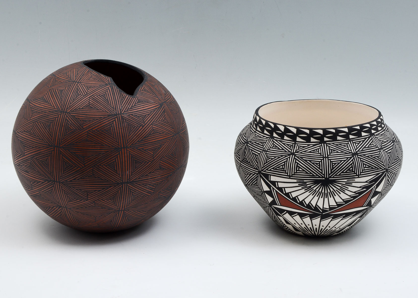 2 NATIVE AMERICAN ACOMA POTTERY
