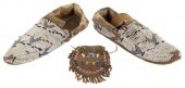 (2) NATIVE AMERICAN BEADED MOC