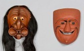 2 NATIVE AMERICAN CARVED FALSE