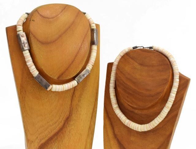 (2) NATIVE AMERICAN HEISHI SHELL